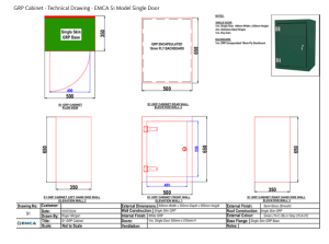EMCA Technical-Drawings EMCA S1 Single Door Model Sample